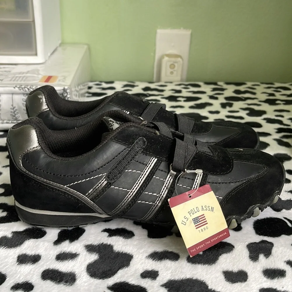 Us Polo Assn. Womens Hannah Fashion Sneakers Gray Low Top Shoes size 7 - Picture 4 of 5